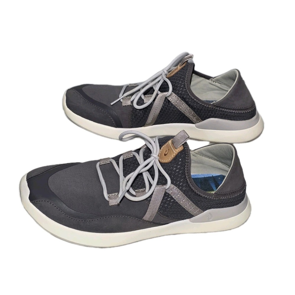 Olukai Kawela Spikeless Golf Shoes Sneakers Womens 11β Pavement Mist Gray